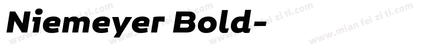 Niemeyer Bold字体转换